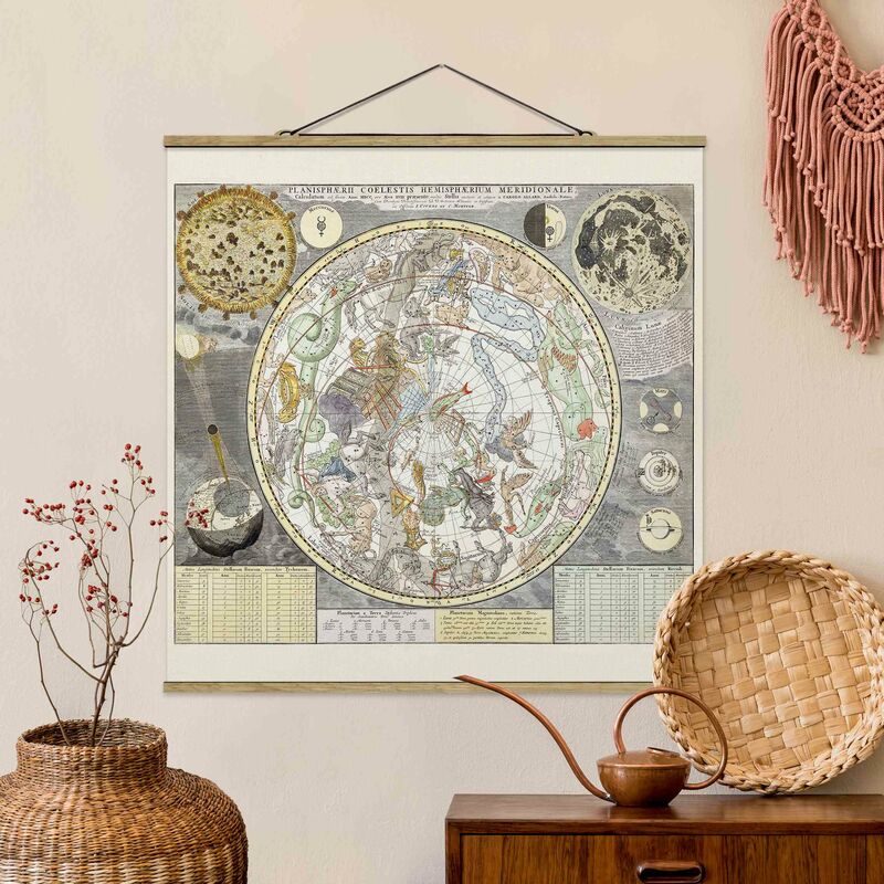 

Imagen de tela - Vintage Ancient Star Map - Cuadrado 1:1 Dimensión LxA: 35cm x 35cm