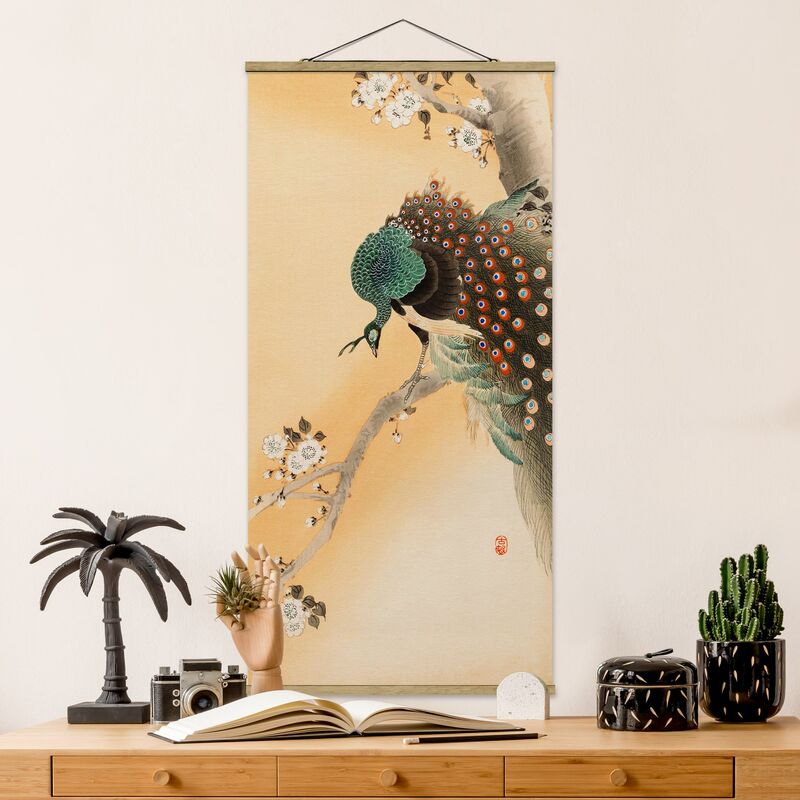 

Imagen de tela - Vintage Illustration Asian Peacock II - Alto 2:1 Dimensión LxA: 100cm x 50cm