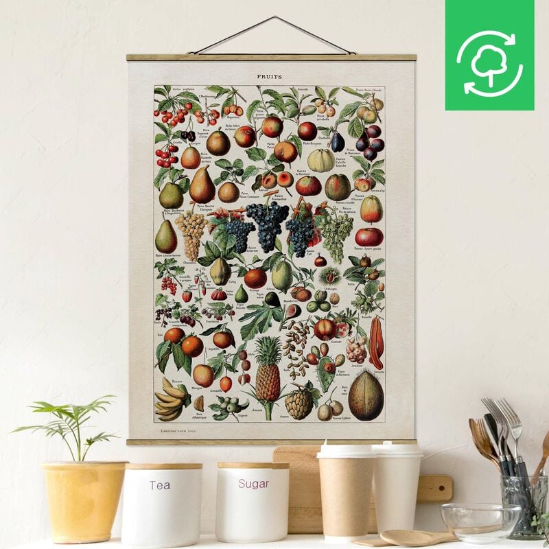 

Imagen de tela - Vintage Board Fruits - Alto 4:3 Dimensión LxA: 106.5cm x 80cm