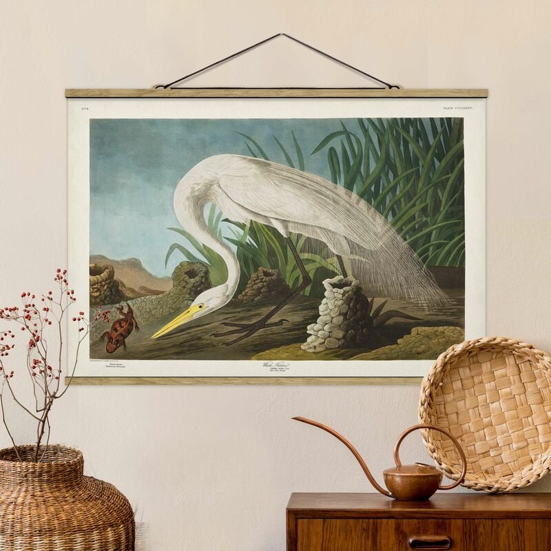 

Imagen de tela - Vintage Board White Heron II - Apaisado 2:3 Dimensión LxA: 23.5cm x 35cm