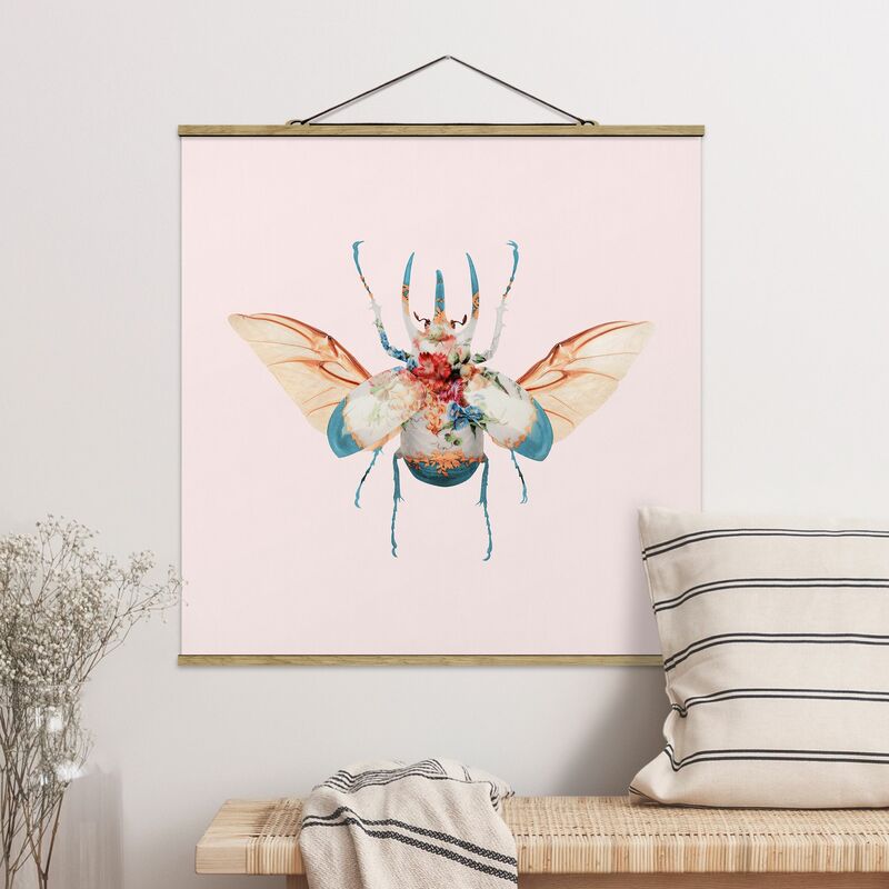 

Imagen de tela - Vintage Beetle - Cuadrado 1:1 Dimensión LxA: 50cm x 50cm