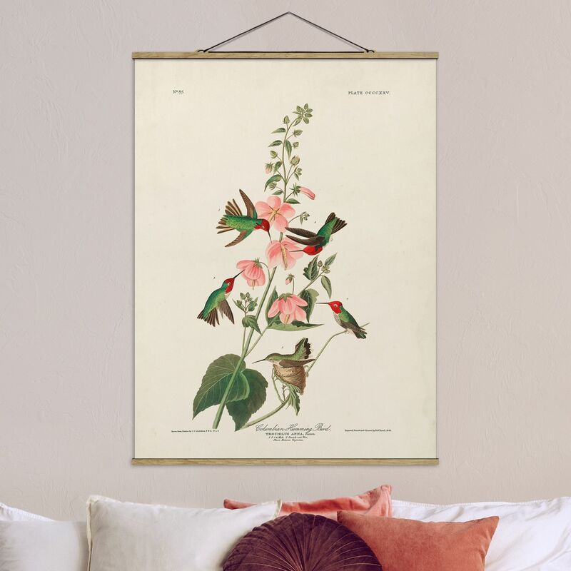 

Imagen de tela - Vintage Board Colombian Hummingbird - Alto 4:3 Dimensión LxA: 46.5cm x 35cm