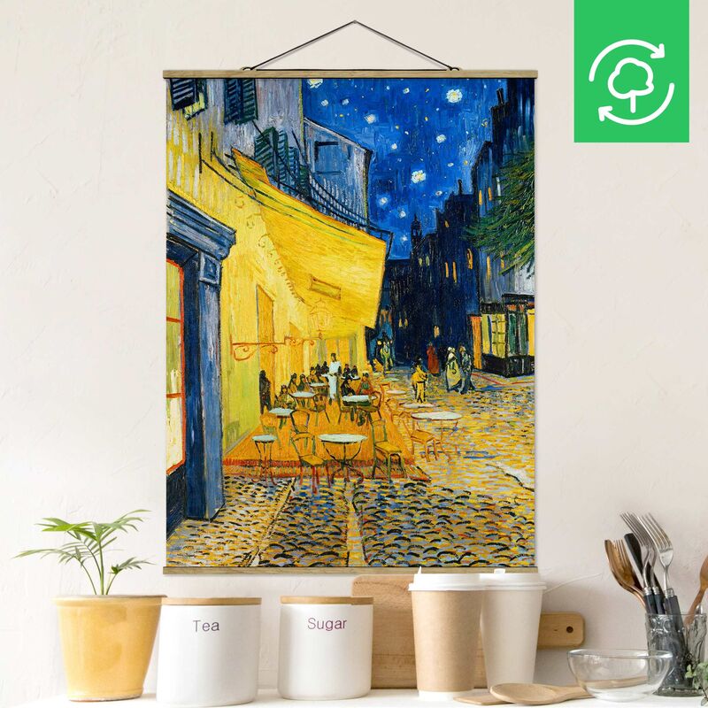 

Imagen de tela - Vincent Van Gogh - Cafe Terrace In Arles - Alto 4:3 Dimensión LxA: 133.5cm x 100cm