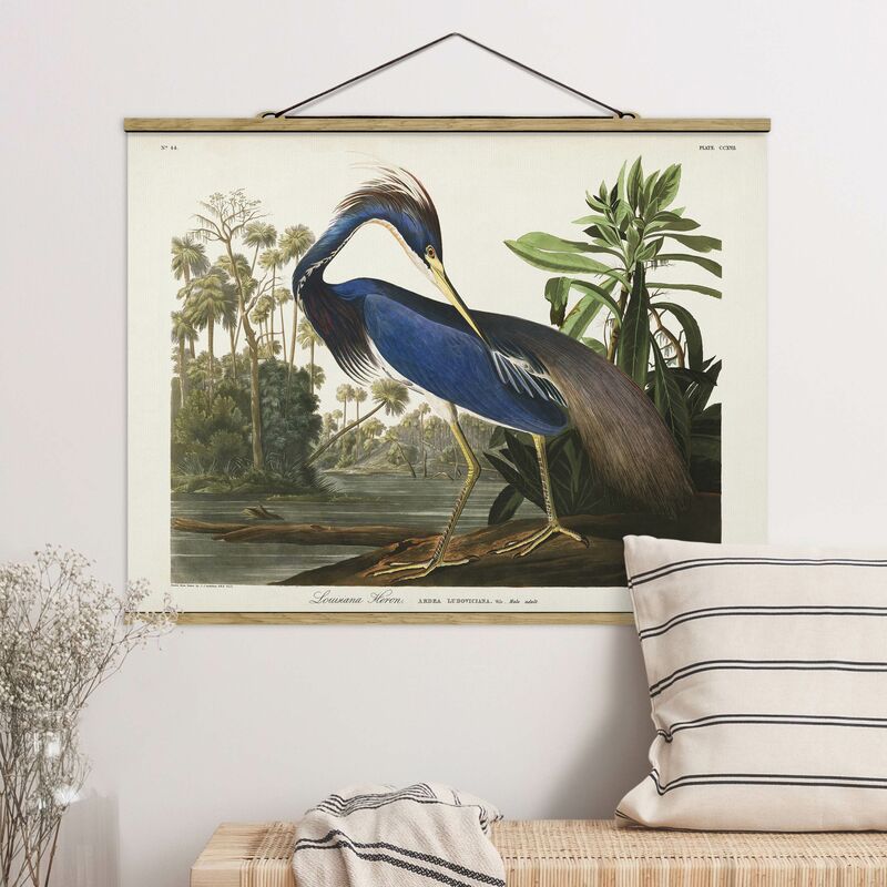 

Imagen de tela - Vintage Board Louisiana Heron - Apaisado 3:4 Dimensión LxA: 60cm x 80cm