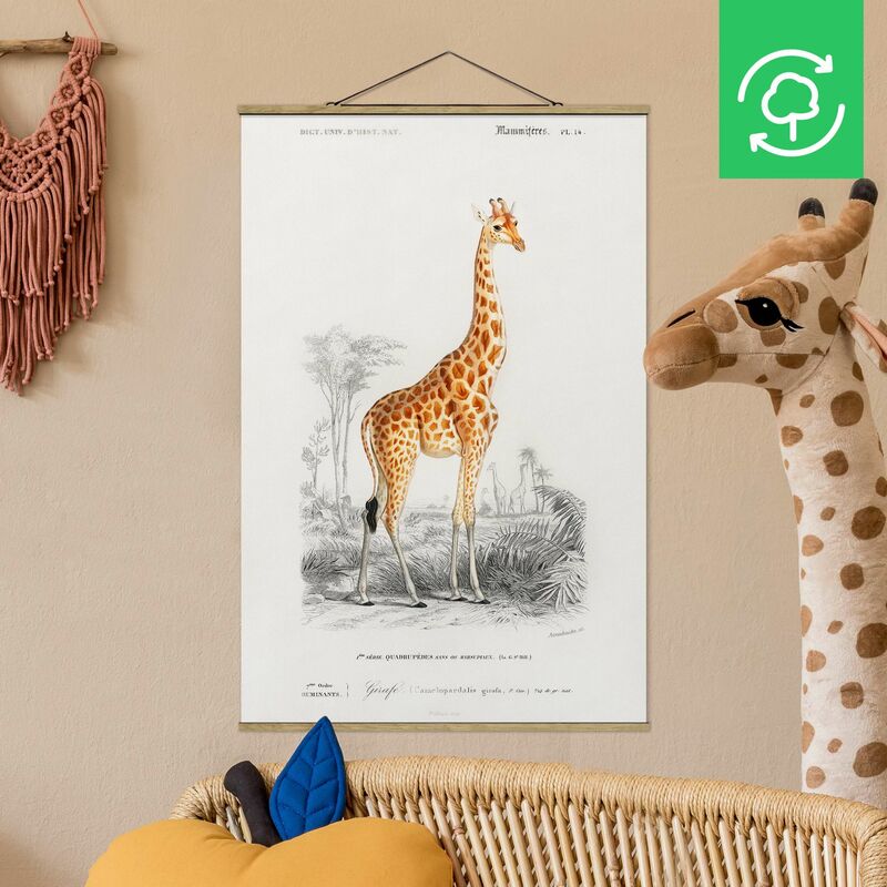 

Imagen de tela - Vintage Board Giraffe - Alto 3:2 Dimensión LxA: 150cm x 100cm