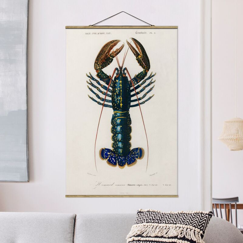 

Imagen de tela - Vintage Board Blue Lobster - Alto 3:2 Dimensión LxA: 75cm x 50cm