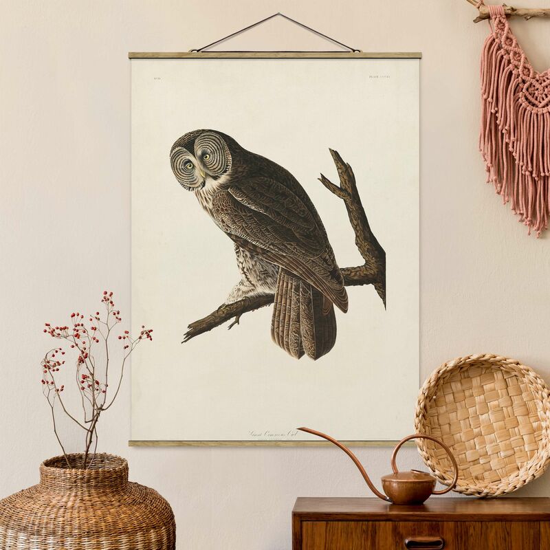 

Imagen de tela - Vintage Board Great Owl - Alto 4:3 Dimensión LxA: 133.5cm x 100cm