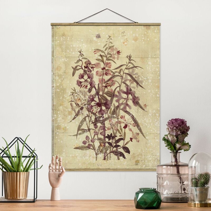 

Imagen de tela - Vintage Floral Leinenoptik - Alto 4:3 Dimensión LxA: 106.5cm x 80cm