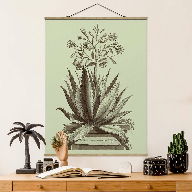 

Imagen de tela - Vintage Aloe Serrata - Alto 4:3 Dimensión LxA: 106.5cm x 80cm