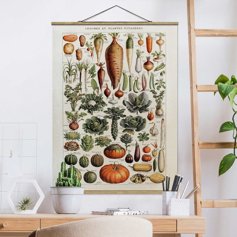 

Imagen de tela - Vintage Board Vegetables - Alto 4:3 Dimensión LxA: 106.5cm x 80cm