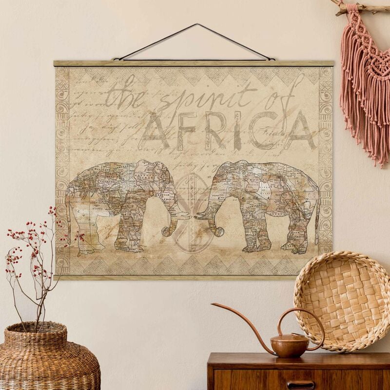 

Imagen de tela - Vintage Collage - Spirit Of Africa - Apaisado 3:4 Dimensión LxA: 60cm x 80cm
