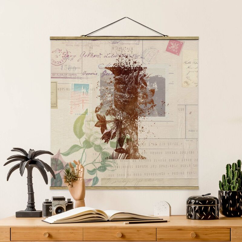

Imagen de tela - Vintage Gold Alphabet Letter I - Cuadrado 1:1 Dimensión LxA: 100cm x 100cm