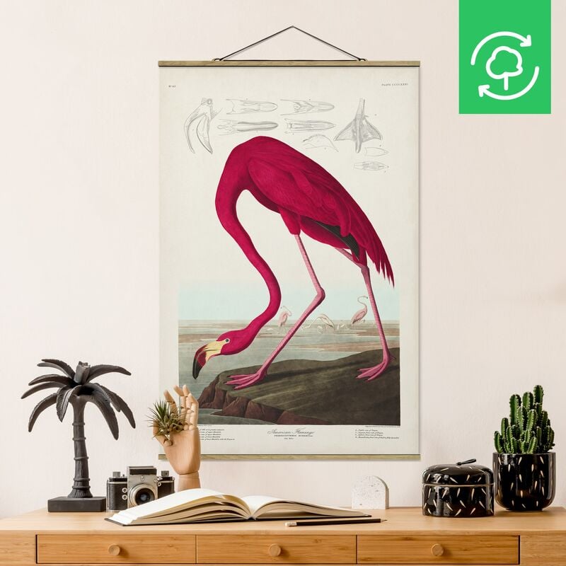 

Imagen de tela - Vintage Board American Flamingo - Alto 3:2 Dimensión LxA: 150cm x 100cm