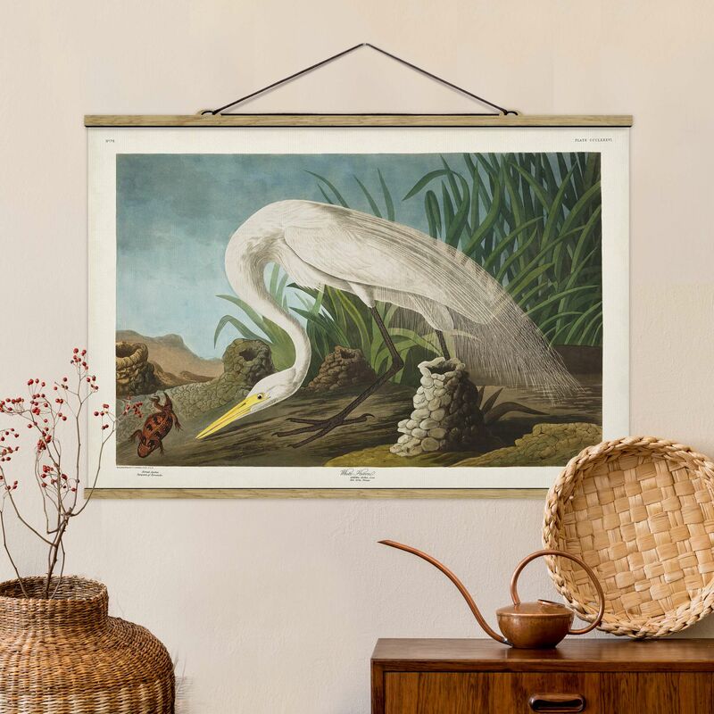 

Imagen de tela - Vintage Board White Heron II - Apaisado 2:3 Dimensión LxA: 33.5cm x 50cm