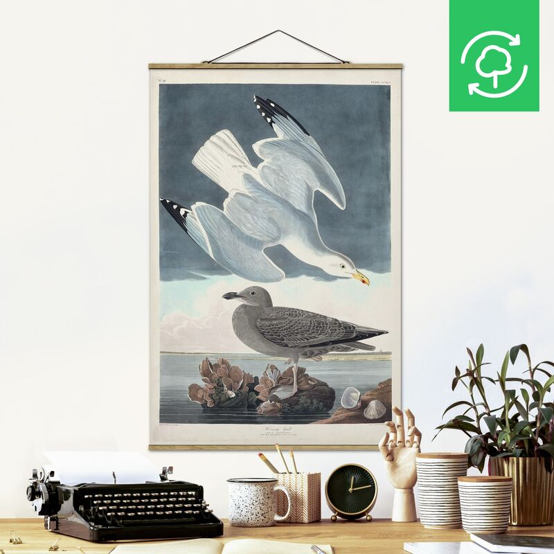 

Imagen de tela - Vintage Board Heringsmöwe - Alto 3:2 Dimensión LxA: 75cm x 50cm