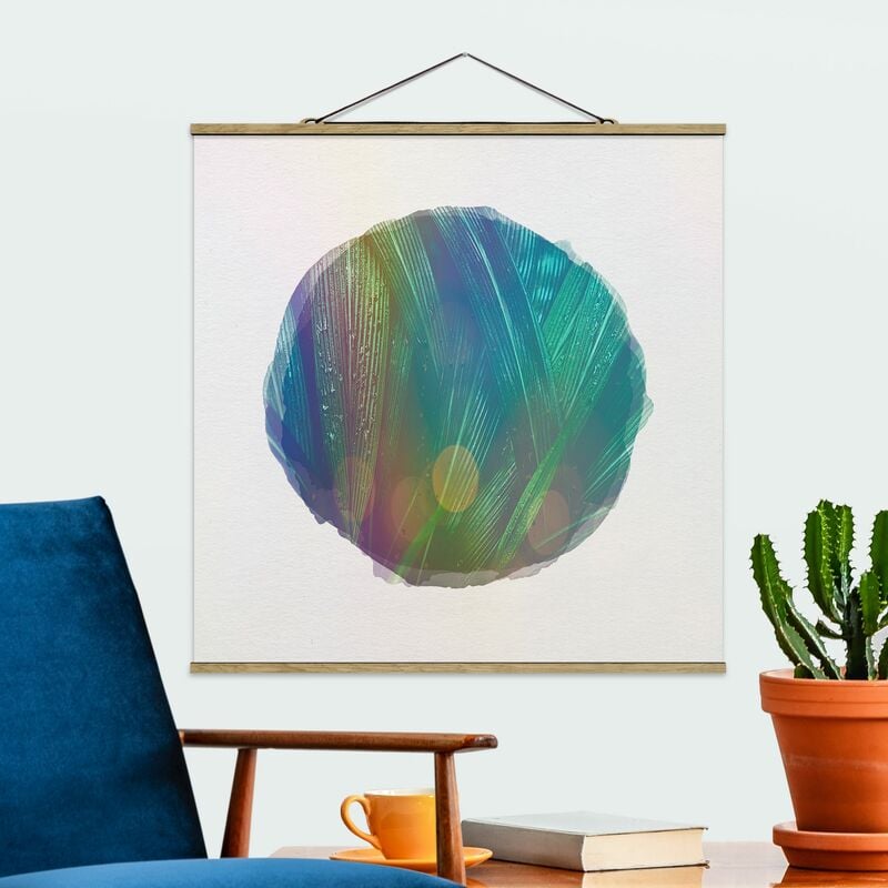 

Imagen de tela - Water Colors - Green Palm Leaves - Cuadrado 1:1 Dimensión LxA: 50cm x 50cm