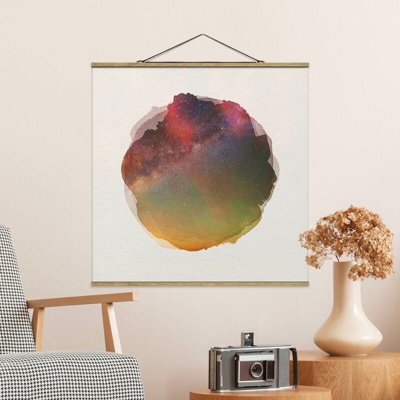 

Imagen de tela - Water Colors - Starry Sky Over The Sea - Cuadrado 1:1 Dimensión LxA: 35cm x 35cm