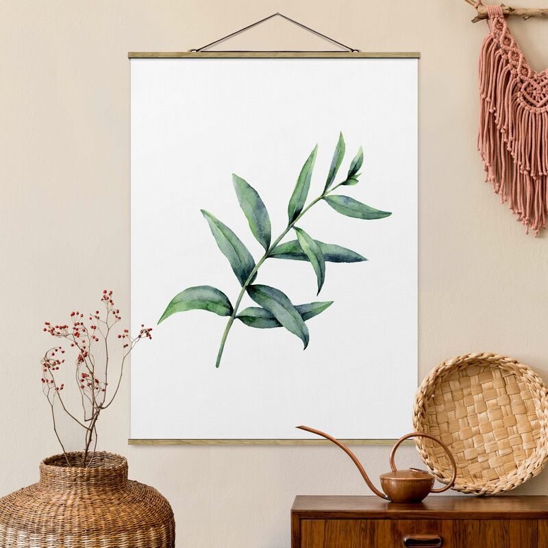 

Imagen de tela - Waterclolour Eucalyptus l - Alto 4:3 Dimensión LxA: 106.5cm x 80cm