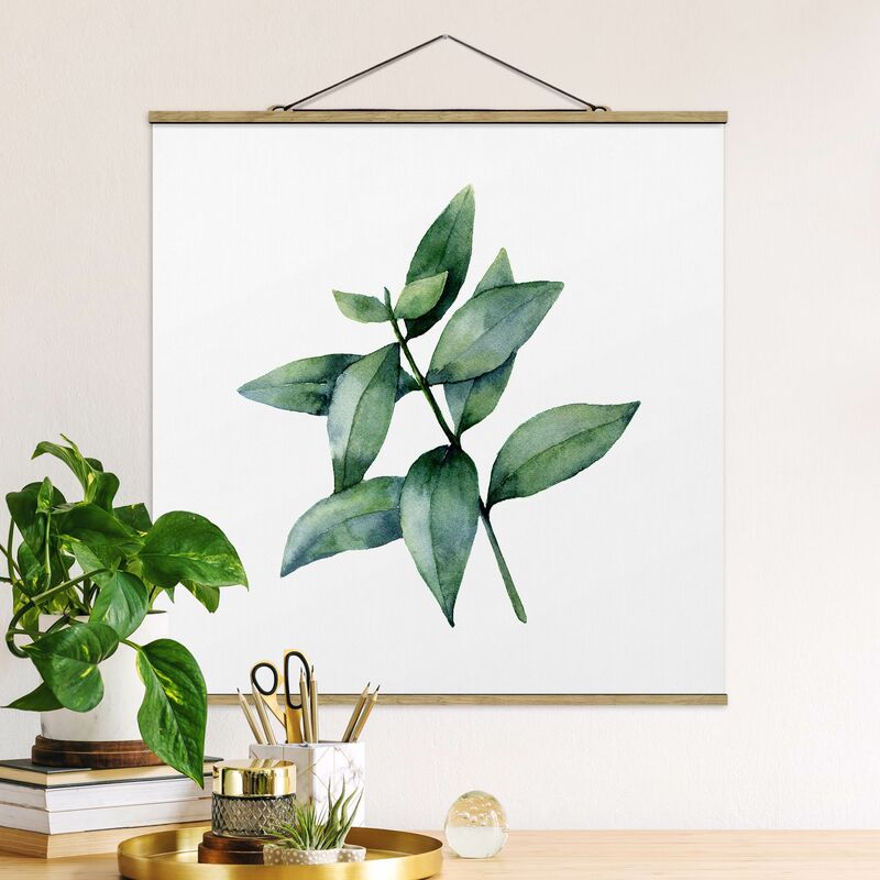 

Imagen de tela - Waterclolour Eucalyptus lll - Cuadrado 1:1 Dimensión LxA: 80cm x 80cm