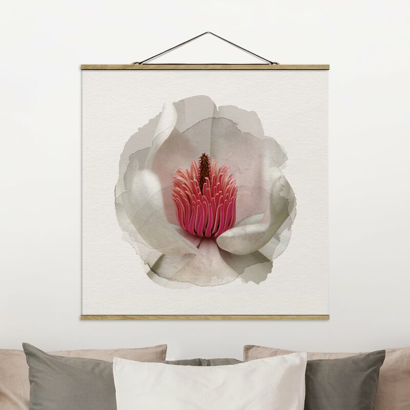 

Imagen de tela - Watercolors - Magnolia In Pink - Cuadrado 1:1 Dimensión LxA: 80cm x 80cm