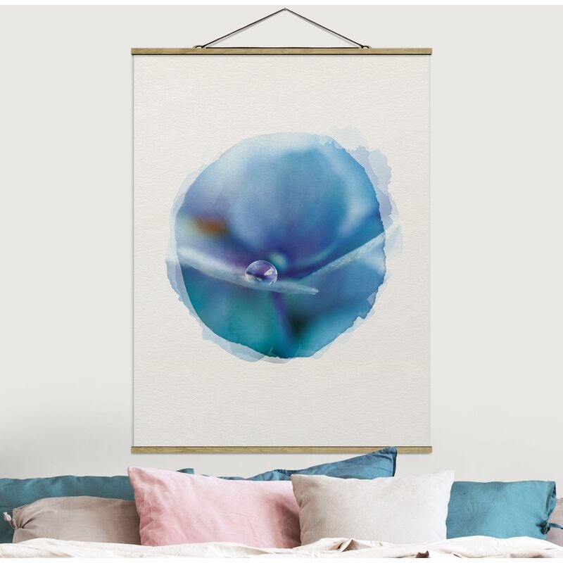 

Imagen de tela - Watercolors - Water Drops Hydrangeas - Alto 4:3 Dimensión LxA: 133.5cm x 100cm