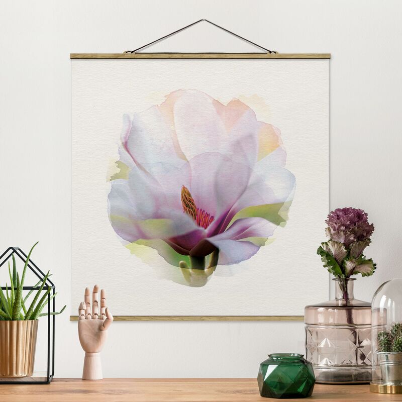 

Imagen de tela - Watercolors - Delicate Magnolia Blossom - Cuadrado 1:1 Dimensión LxA: 100cm x 100cm