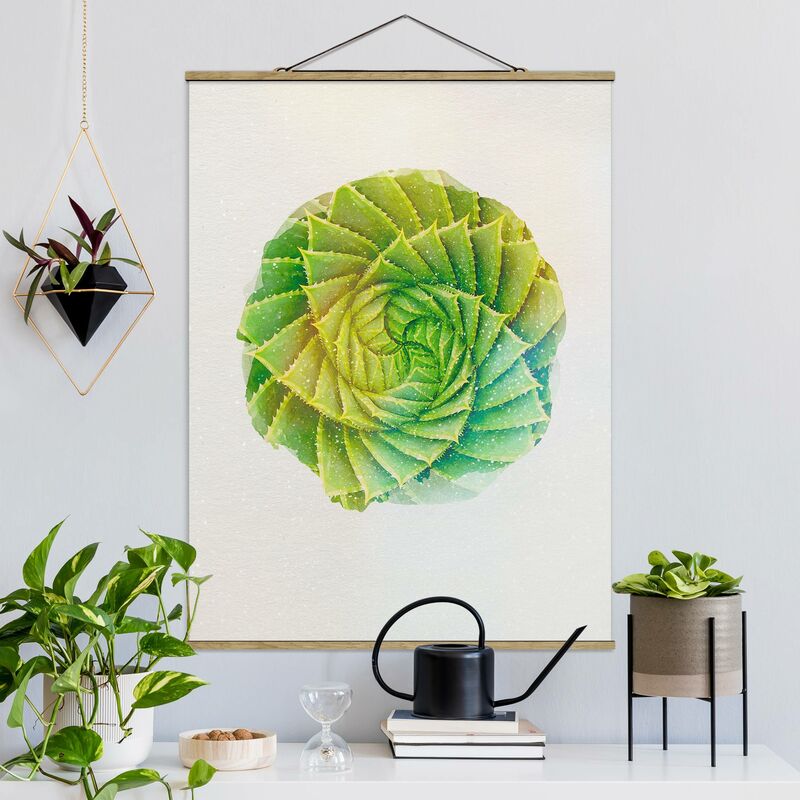 

Imagen de tela - Watercolors - Spiral Aloe - Alto 4:3 Dimensión LxA: 66.4cm x 50cm
