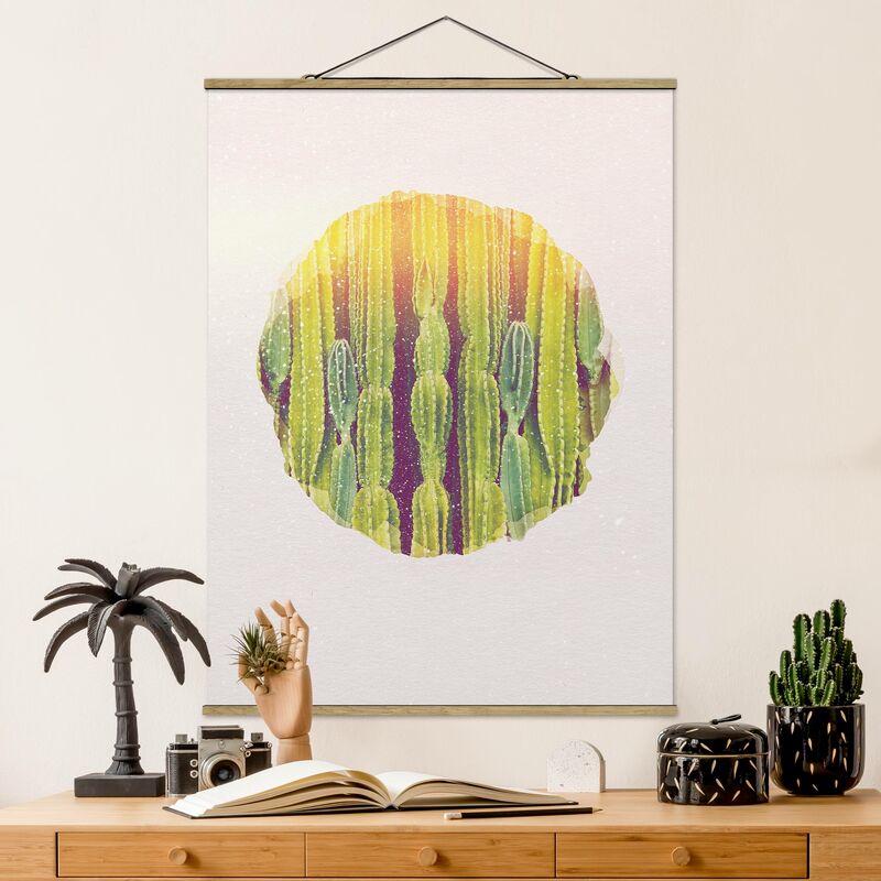 

Imagen de tela - Watercolors - Cactus Wall - Alto 4:3 Dimensión LxA: 133.5cm x 100cm