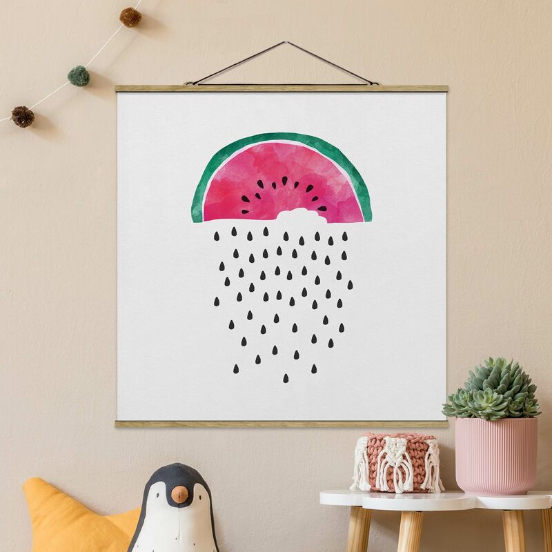 

Imagen de tela - Watermelon Rain - Cuadrado 1:1 Dimensión LxA: 35cm x 35cm