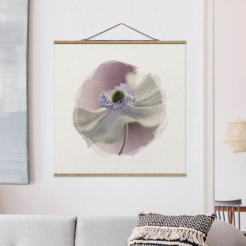 

Imagen de tela - Watercolors - Anemones Breeze - Cuadrado 1:1 Dimensión LxA: 35cm x 35cm