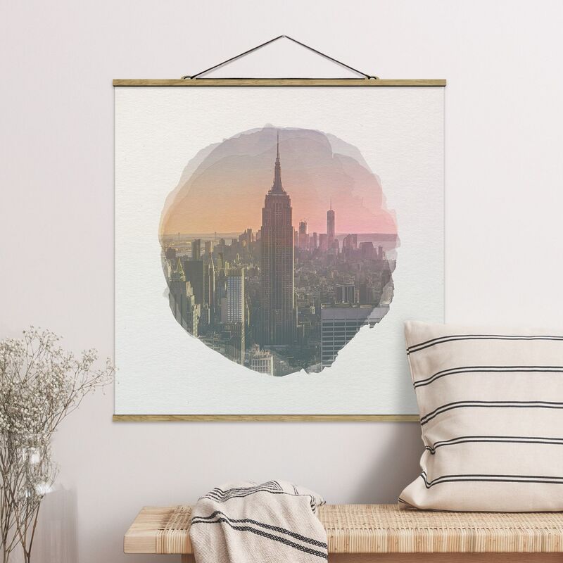 

Imagen de tela - Watercolors - View From The Top Of The Rock - Cuadrado 1:1 Dimensión LxA: 50cm x 50cm