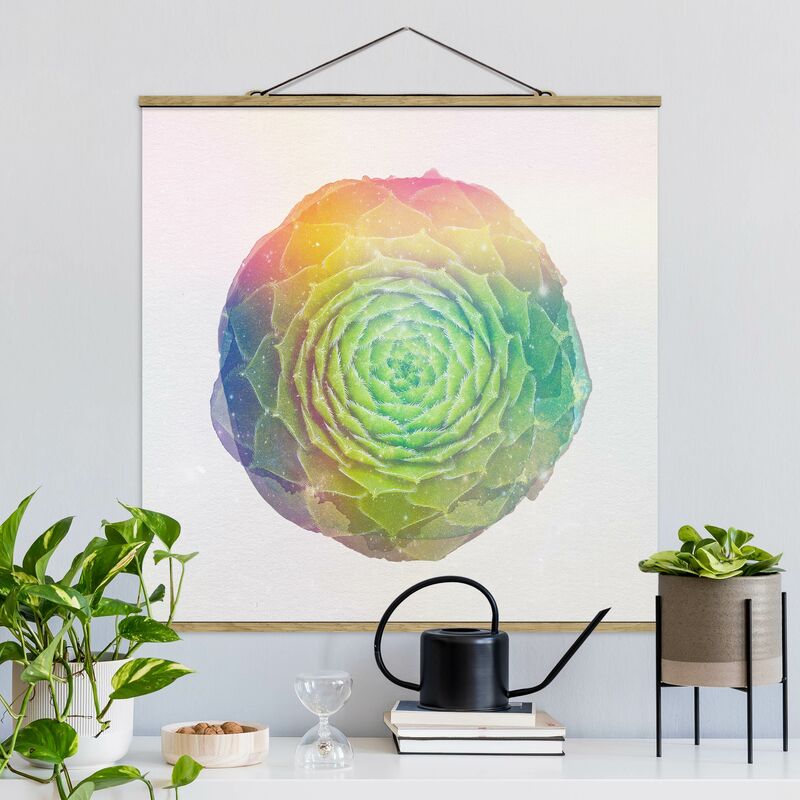 

Imagen de tela - Watercolors - Mandala Succulent - Cuadrado 1:1 Dimensión LxA: 35cm x 35cm