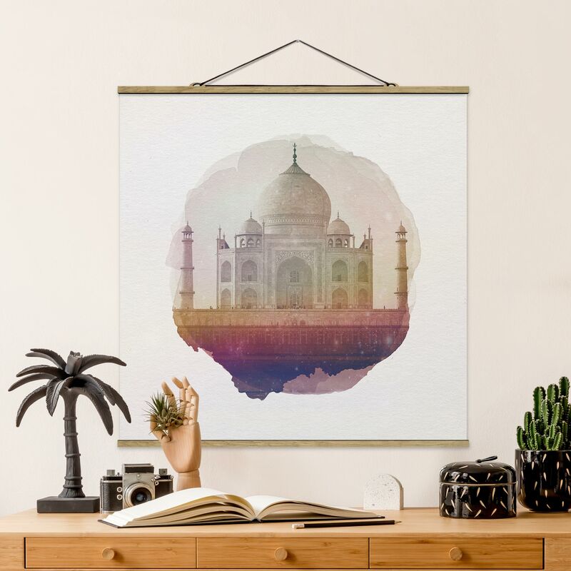 

Imagen de tela - Watercolors - Taj Mahal - Cuadrado 1:1 Dimensión LxA: 35cm x 35cm
