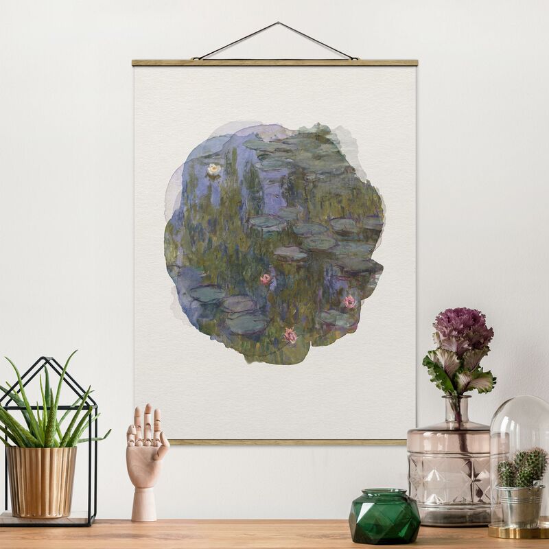 

Imagen de tela - Watercolors - Claude Monet - Water Lilies (Nympheas) - Alto 4:3 Dimensión LxA: 46.5cm x 35cm