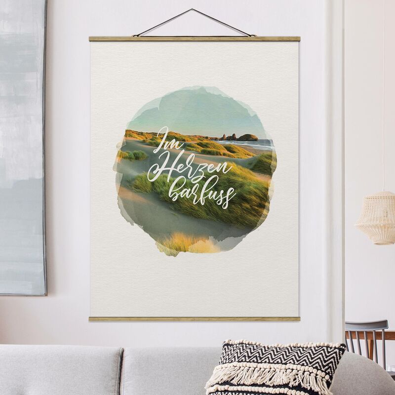 

Imagen de tela - Watercolors - Barefoot In The Heart - Alto 4:3 Dimensión LxA: 66.4cm x 50cm