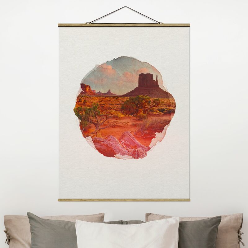 

Imagen de tela - Watercolors - Monument Valley Navajo Tribal Park Arizona - Alto 4:3 Dimensión LxA: 46.5cm x 35cm