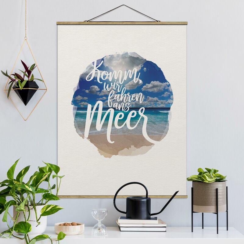 

Imagen de tela - Watercolors - Let's Go To The Sea - Alto 4:3 Dimensión LxA: 133.5cm x 100cm