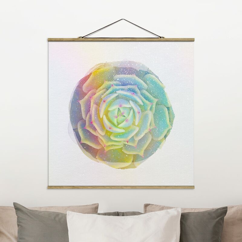 

Imagen de tela - Watercolors - Succulent - Echeveria Ben Badis - Cuadrado 1:1 Dimensión LxA: 100cm x 100cm