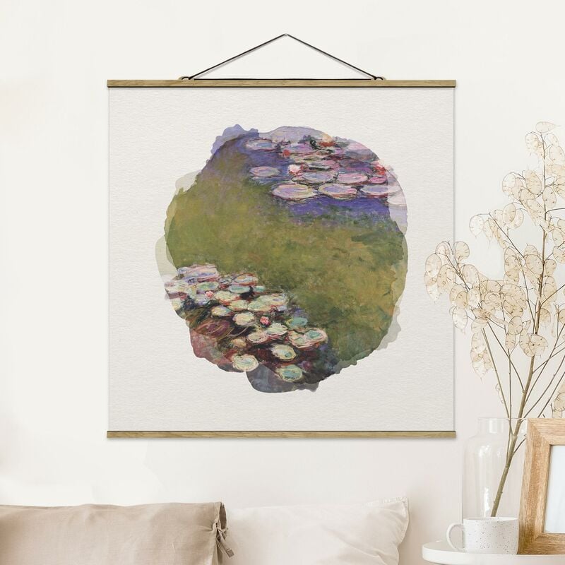 

Imagen de tela - Watercolors - Claude Monet - Water Lilies - Cuadrado 1:1 Dimensión LxA: 50cm x 50cm