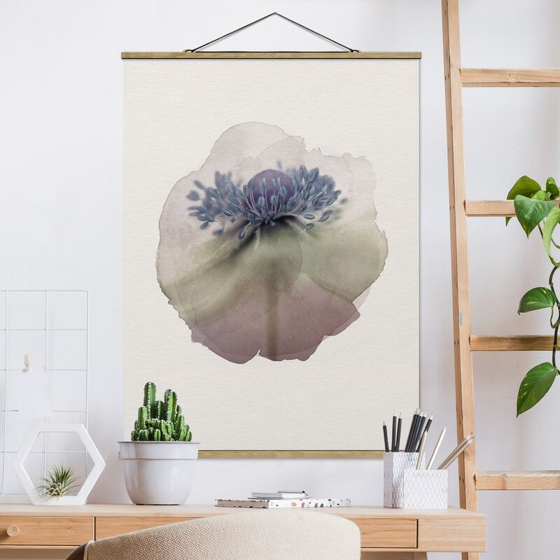 

Imagen de tela - Watercolors - Anemone In Violet - Alto 4:3 Dimensión LxA: 66.4cm x 50cm