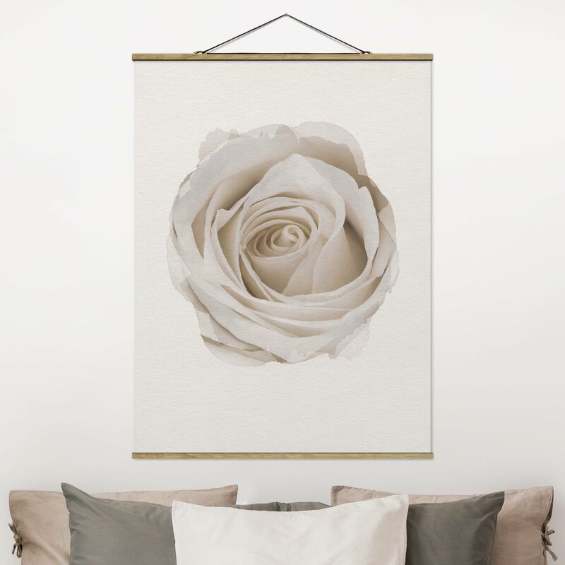 

Imagen de tela - Watercolors - Pretty White Rose - Alto 4:3 Dimensión LxA: 106.5cm x 80cm