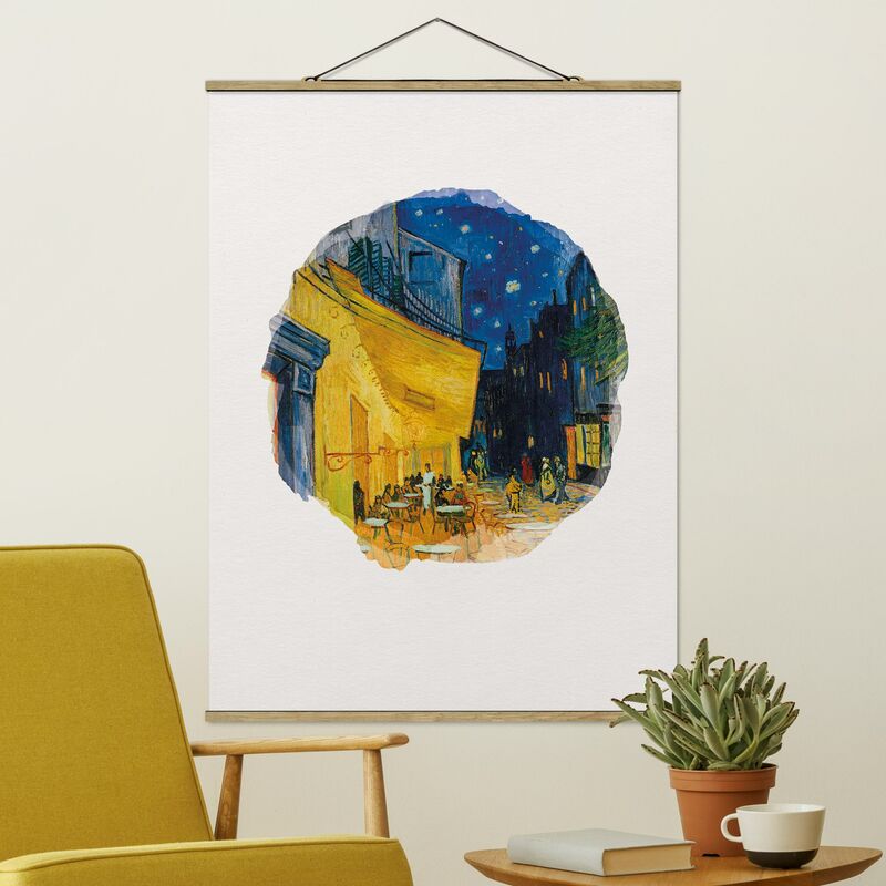 

Imagen de tela - Watercolors - Vincent Van Gogh - Cafe Terrace In Arles - Alto 4:3 Dimensión LxA: 133.5cm x 100cm