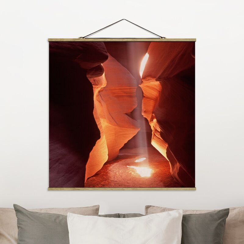 

Imagen de tela - Well In The Antelope Canyon - Cuadrado 1:1 Dimensión LxA: 50cm x 50cm