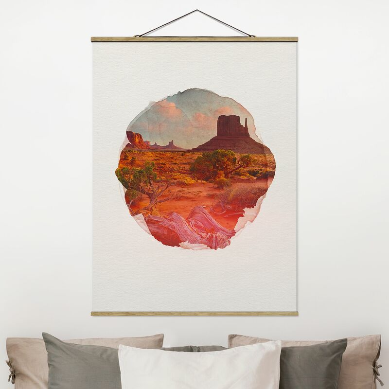 

Imagen de tela - Watercolors - Monument Valley Navajo Tribal Park Arizona - Alto 4:3 Dimensión LxA: 106.5cm x 80cm