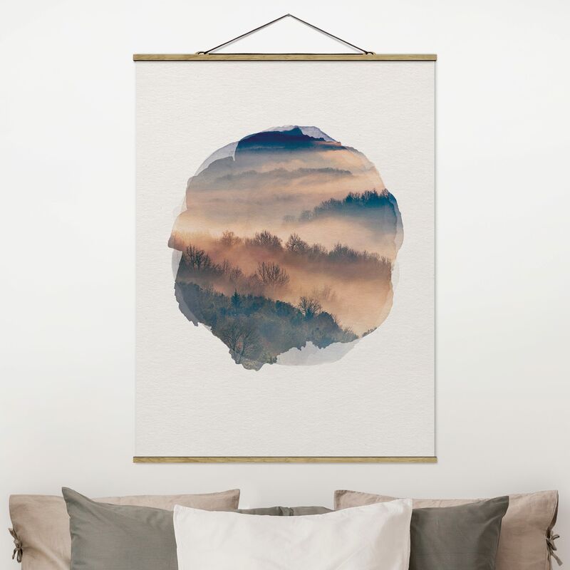 

Imagen de tela - Watercolors - Mist At Sunset - Alto 4:3 Dimensión LxA: 133.5cm x 100cm