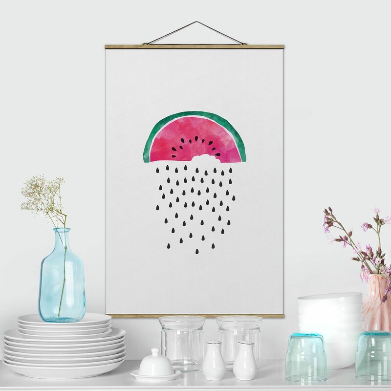 

Imagen de tela - Watermelon Rain - Alto 3:2 Dimensión LxA: 120cm x 80cm