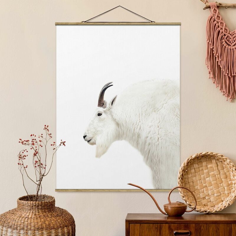

Imagen de tela - White Mountain Goat - Alto 4:3 Dimensión LxA: 133.5cm x 100cm