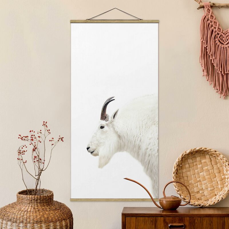 

Imagen de tela - White Mountain Goat - Alto 2:1 Dimensión LxA: 70cm x 35cm