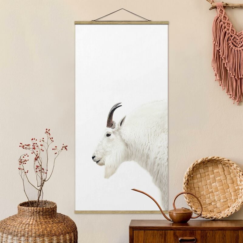 

Imagen de tela - White Mountain Goat - Alto 2:1 Dimensión LxA: 100cm x 50cm