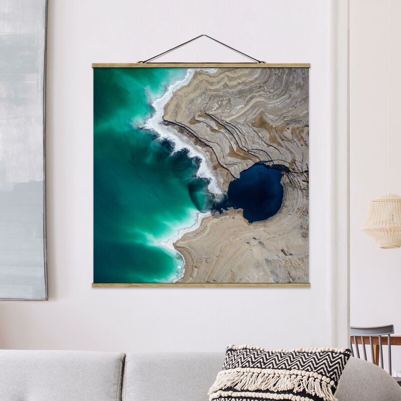 

Imagen de tela - Wild Coastal Bay In Israel - Cuadrado 1:1 Dimensión LxA: 100cm x 100cm